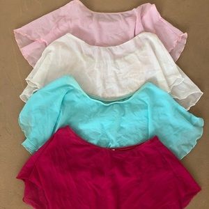 Elastic skirt 4 pack